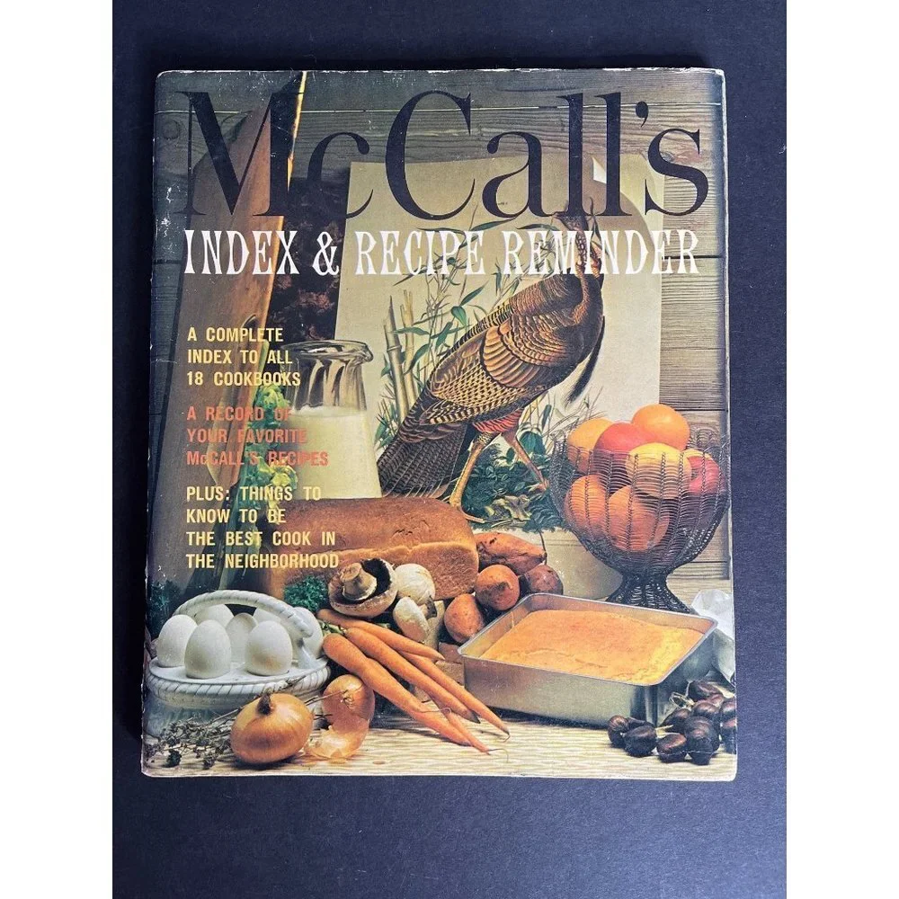 Vintage Mccall's Index & Recipe Cook Books Cookie Collections Set of Two